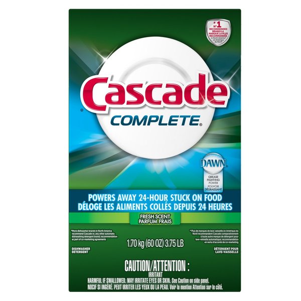 Cascade Complete Fresh Scent Powder Dishwasher Detergent 60 oz 3700095788
